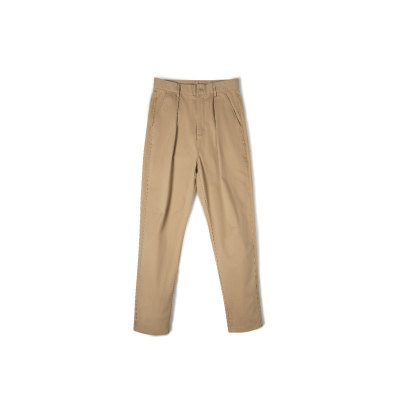 Retro Brushed Elastic Slim Casual Tapered Long Pants Men 97