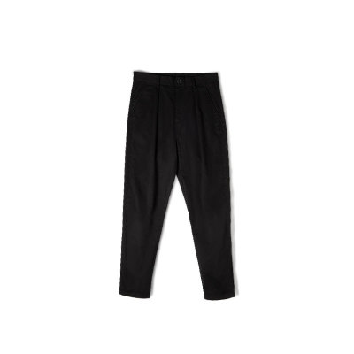 Retro Brushed Elastic Slim Casual Tapered Long Pants Men 97