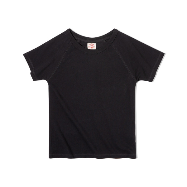 Simple Basic Cotton White Raglan T-Shirt 102