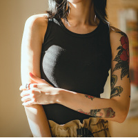 Slim Racer-Shaped Slim Outerwear Sports Beauty Vest 121