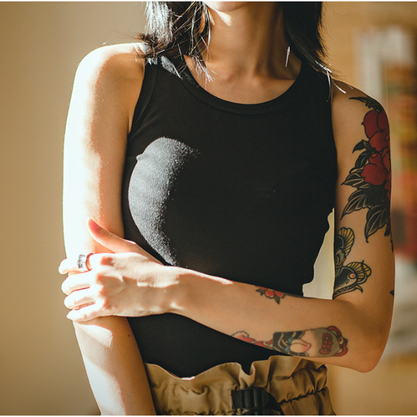 Slim Racer-Shaped Slim Outerwear Sports Beauty Vest 121