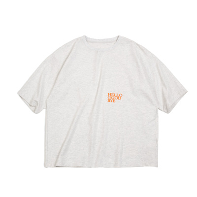 Solid Color Embroidered T-Shirt Loose Casual Short Sleeves 111