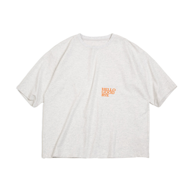 Solid Color Embroidered T-Shirt Loose Casual Short Sleeves 111
