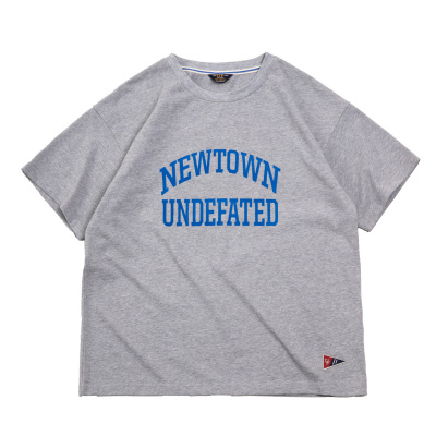 Solid Color Letter Print T-Shirt Half-Sleeved Top 107