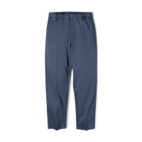 Straight-Leg Mid-Rise Slacks Tapered Drape Wear-Resistant Suit Pants 84