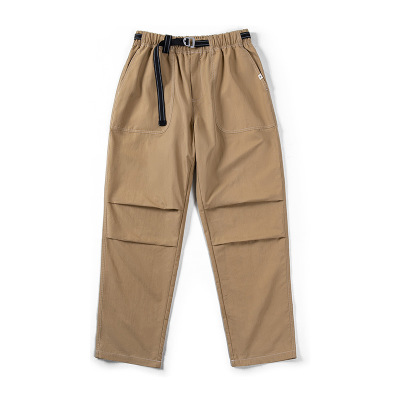 Three-Dimensional Double Pleated Men's Functional Straight Pants 99