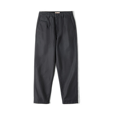 Washed Straight Tube Pants Slim Fit Casual Pants with Small Feet 133