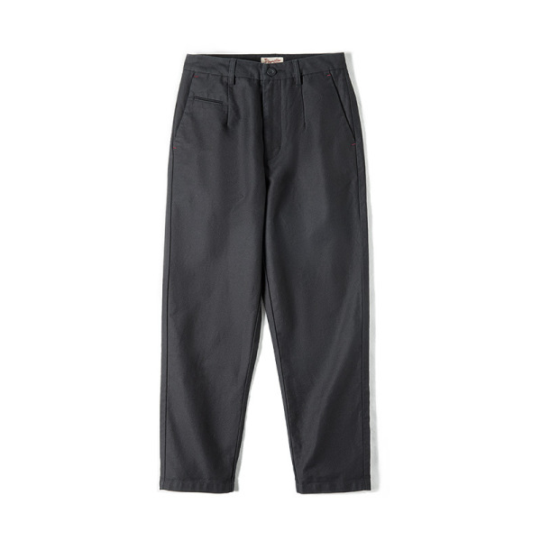 Washed Straight Tube Pants Slim Fit Casual Pants with Small Feet 133