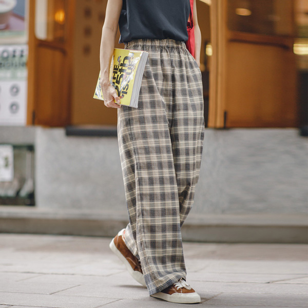 American Retro Japanese Loose All-Match Summer Wide-Leg Pants 135