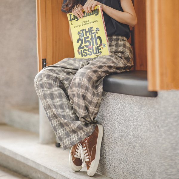 American Retro Japanese Loose All-Match Summer Wide-Leg Pants 135