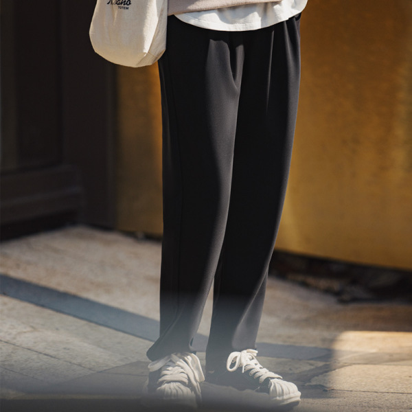 Sweatpants Draped Straight Trousers 138