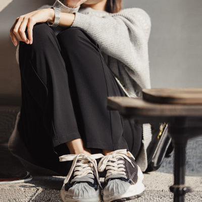 Sweatpants Draped Straight Trousers 138