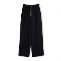 Draped Casual Wide Non-ironing Trousers 134