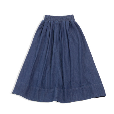 Japanese Navy Blue Denim Skirt 159