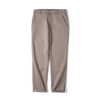 Retro Slim Straight Leg Pants Trendy Slim Gray 142