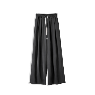 Small Cool Straight Suit Waterfall Mopping Pants 136