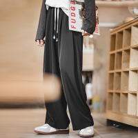 Small Cool Straight Suit Waterfall Mopping Pants 136