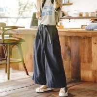 Thin and Hip-Covering All-Match Wide-Leg A-Line Culottes for Summer 154