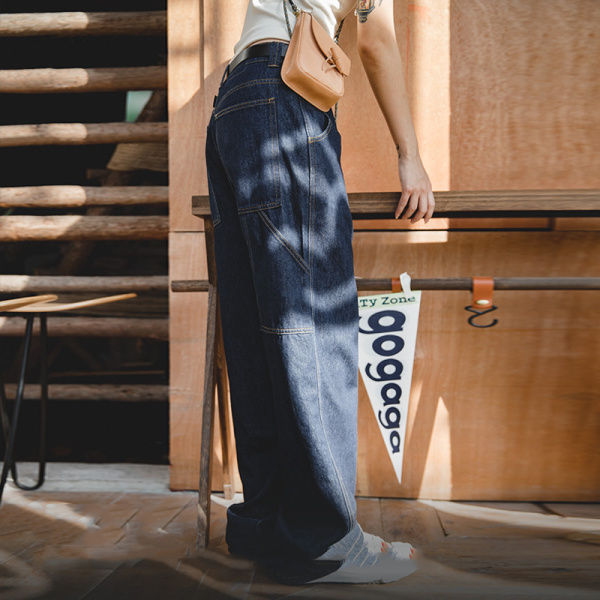 Vintage Mopping Wide-Leg Denim Jeans 147