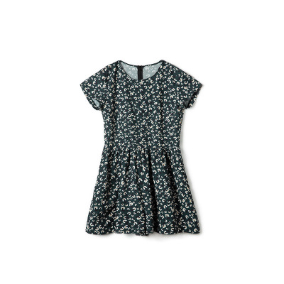 Waisted French Girls Small Floral Dress Short Skirt Pants 155