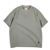 casual waffle T-shirt with short sleeves 38