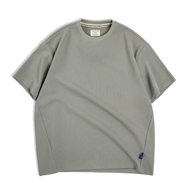 casual waffle T-shirt with short sleeves 38