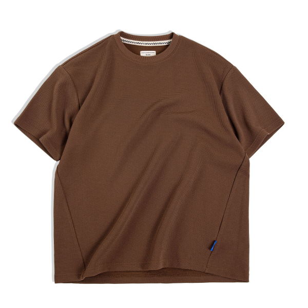 casual waffle T-shirt with short sleeves 38