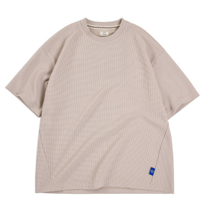 casual waffle T-shirt with short sleeves 38
